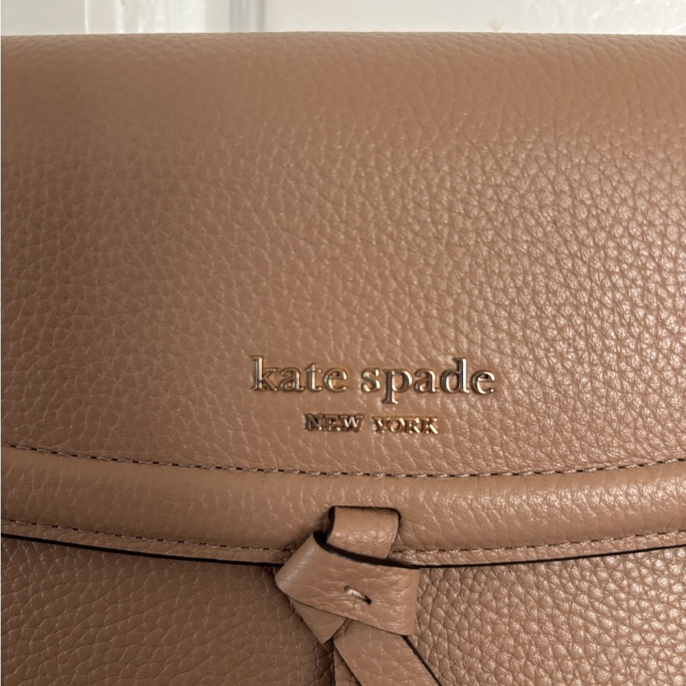 Kate Spade Crossbody Bag - Adjustable Chain Strap - Brown Pebbled Leather - NWOT - Picture 3 of 7